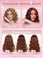 دستگاه ویو مو ساحلی شیگلم مدل Cupid's Charm Beach Babe Waver 19mm رنگ ضورتی