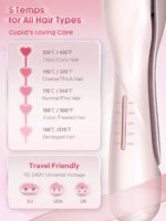 دستگاه ویو مو ساحلی شیگلم مدل Cupid's Charm Beach Babe Waver 19mm رنگ ضورتی