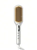 برس حرارتی صاف کننده مو شیگلم مدل Sleek Chic Triple Grip نقره‌ای