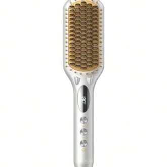 برس حرارتی صاف کننده مو شیگلم مدل Sleek Chic Triple Grip نقره‌ای