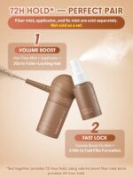 پودر پرپشت کننده مو شیگلم مدل Volume Boost 3D Hair Fiber رنگ Ebony