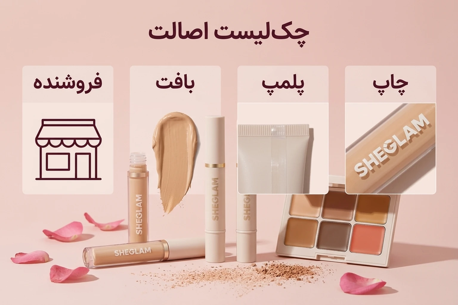 چک‌لیست تشخیص کانسیلر شیگلم اصل
