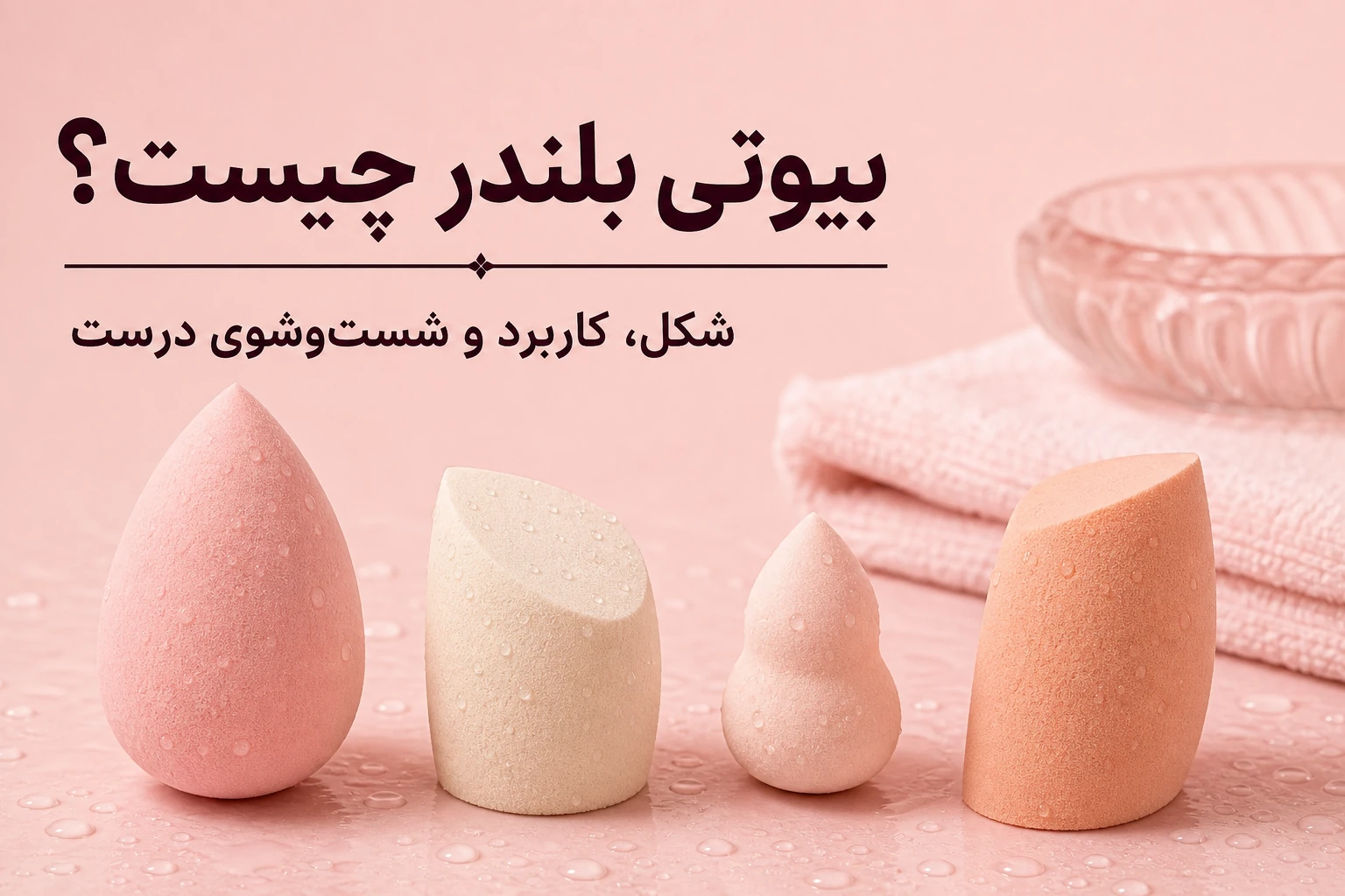 بیوتی بلندر چیست؛ انتخاب شکل اسفنج و روش شست‌وشوی درست