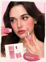 رژلب و رژگونه مایع شیگلم مدل Air Plush Lip & cheek Cream رنگ Drift Off