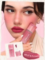 رژلب و رژگونه مایع شیگلم مدل Air Plush Lip & cheek Cream رنگ Flit & Float