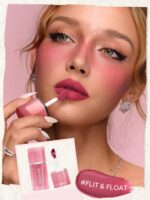 رژلب و رژگونه مایع شیگلم مدل Air Plush Lip & cheek Cream رنگ Flit & Float