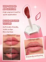 رژلب و رژگونه مایع شیگلم مدل Air Plush Lip & cheek Cream رنگ High Winds