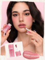 رژلب و رژگونه مایع شیگلم مدل Air Plush Lip & cheek Cream رنگ High Winds