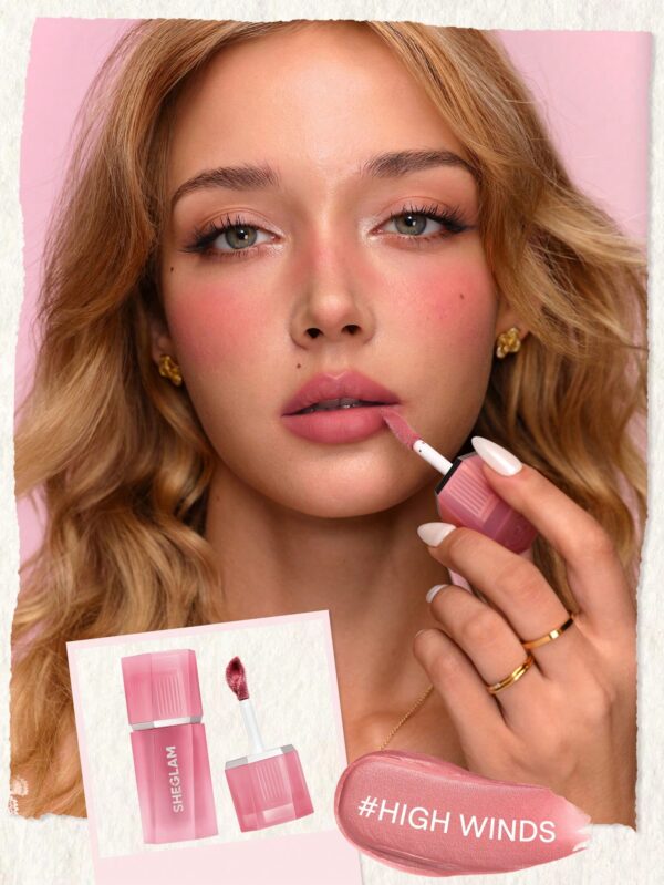 رژلب و رژگونه مایع شیگلم مدل Air Plush Lip & cheek Cream رنگ High Winds