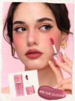 رژلب و رژگونه مایع شیگلم مدل Air Plush Lip & cheek Cream رنگ Like A Feather