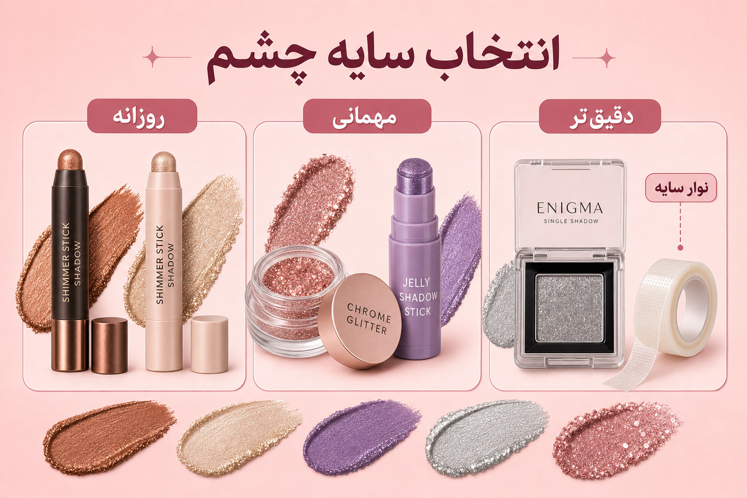 راهنمای انتخاب سایه چشم در میلنو