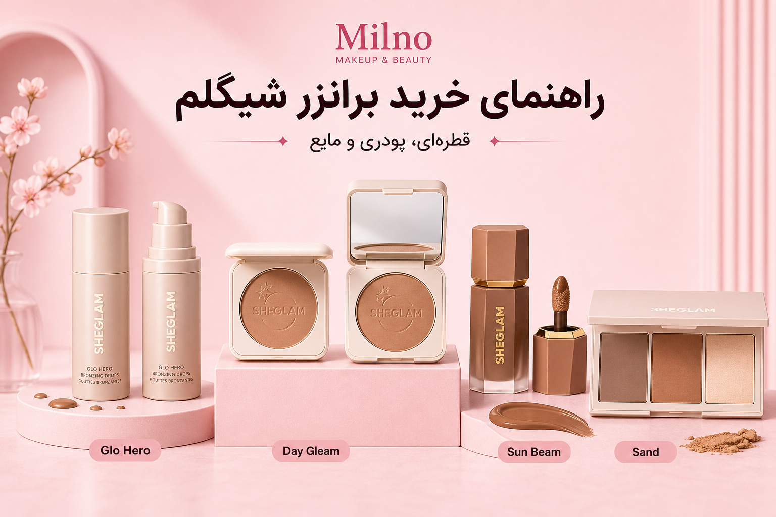 راهنمای برانزر شیگلم در میلنو با نمونه محصولات واقعی همین صفحه