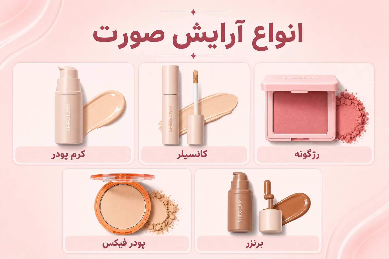 انواع آرایش صورت در میلنو