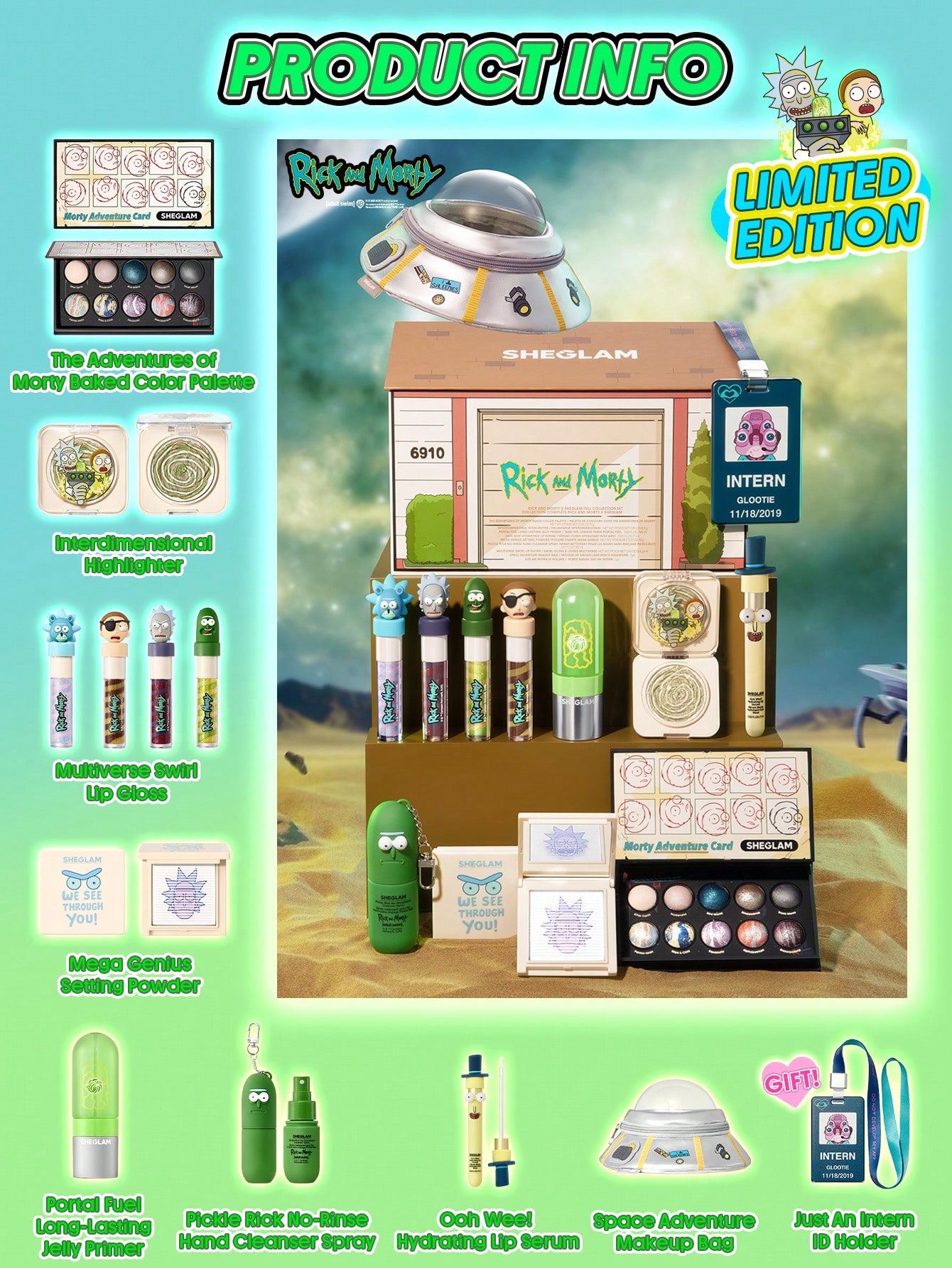 ست کامل آرایشی شیگلم ریک اند مورتی 2 Rick and Morty Full Collection Set 1 2 Rick and Morty Full Collection Set 1785418301182 ست کامل آرایشی شیگلم ریک اند مورتی 2 Rick and Morty Full Collection Set