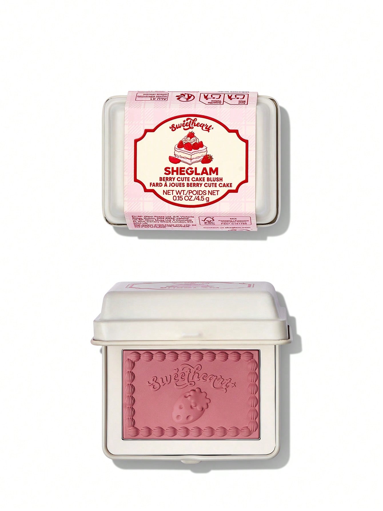 رژکونه کیکی شیگلم مدل Berry Cute Cake Blush - عکس اصلی رژکونه کیکی شیگلم مدل Berry Cute Cake Blush