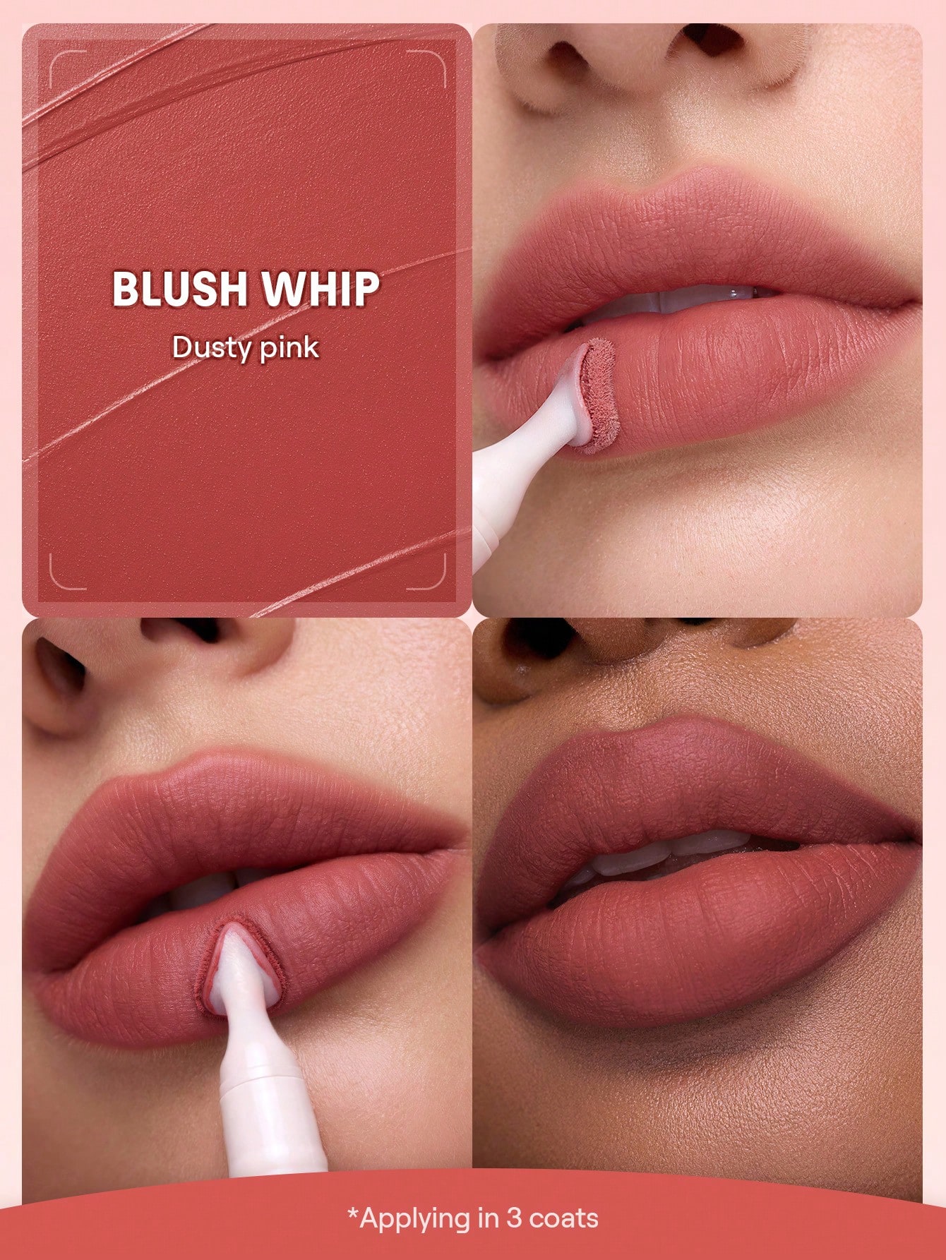 رژ لب مات مخملی شیگلم مدل مارشمالو پاف رنگ Blush Whipe 1 Blush Whipe 1783378683149 رژ لب مات مخملی شیگلم مدل مارشمالو پاف رنگ Blush Whipe