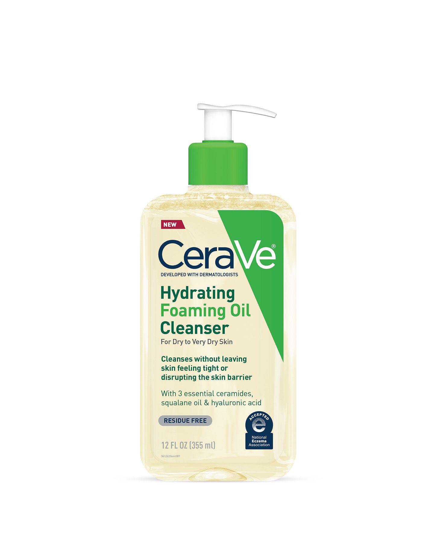 شوینده روغنی فومی آبرسان سراوی مدل Hydrating Foaming Oil Cleanser مناسب پوست خشک و حساس - عکس اصلی شوینده روغنی فومی آبرسان سراوی مدل Hydrating Foaming Oil Cleanser مناسب پوست خشک و حساس