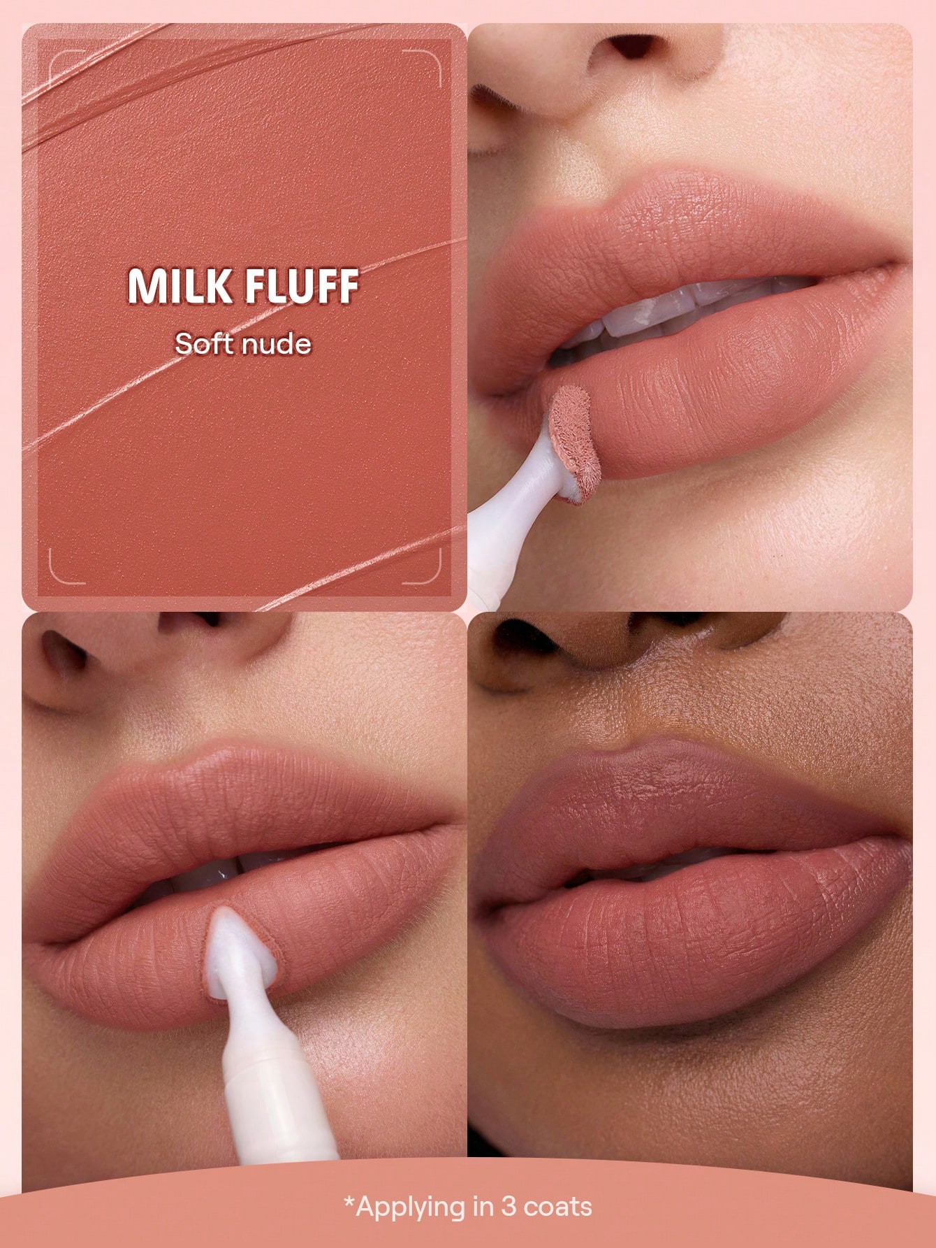 رژلب مات مخملی شیگلم مدل مارشمالو پاف رنگ Milk Fluff 1 Milk Fluff 1784301571057 رژلب مات مخملی شیگلم مدل مارشمالو پاف رنگ Milk Fluff