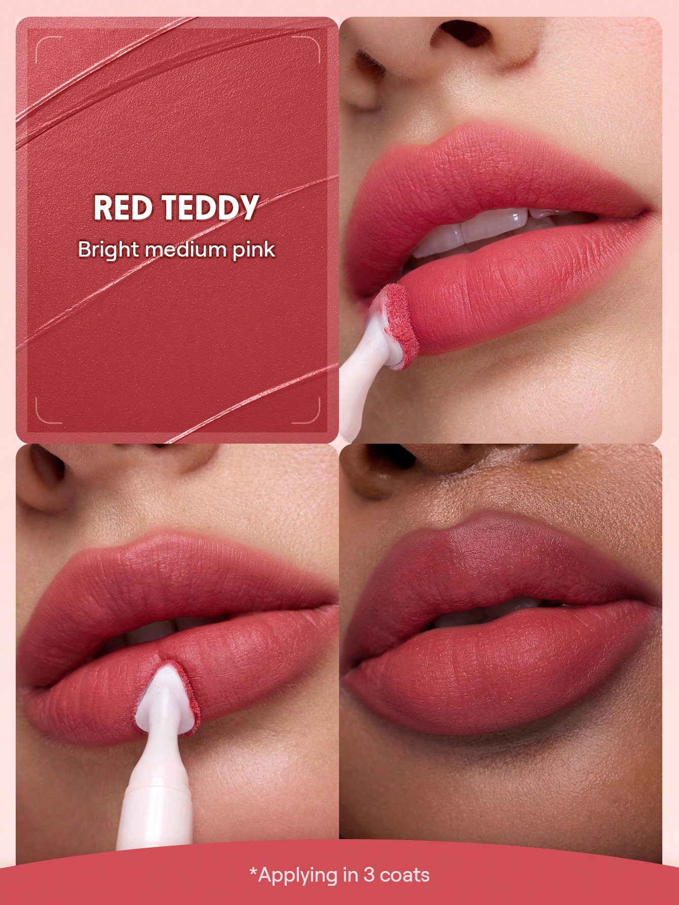 رژلب مات مخملی شیگلم مدل مارشمالو پاف رنگ Red Teddy 1 Red Teddy 1783378374329 رژلب مات مخملی شیگلم مدل مارشمالو پاف رنگ Red Teddy