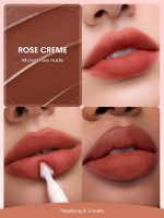 رژلب مات مخملی شیگلم مدل مارشمالو پاف رنگ Rose Creme