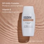 ضد آفتاب رنگی ضد لک ایزدین مدل Active Unify Spf +50