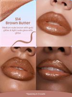 رژلب پیل آف و لیپ گلاس دوطرفه شیگلم Line to Shine رنگ Brown butter