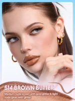 رژلب پیل آف و لیپ گلاس دوطرفه شیگلم Line to Shine رنگ Brown butter