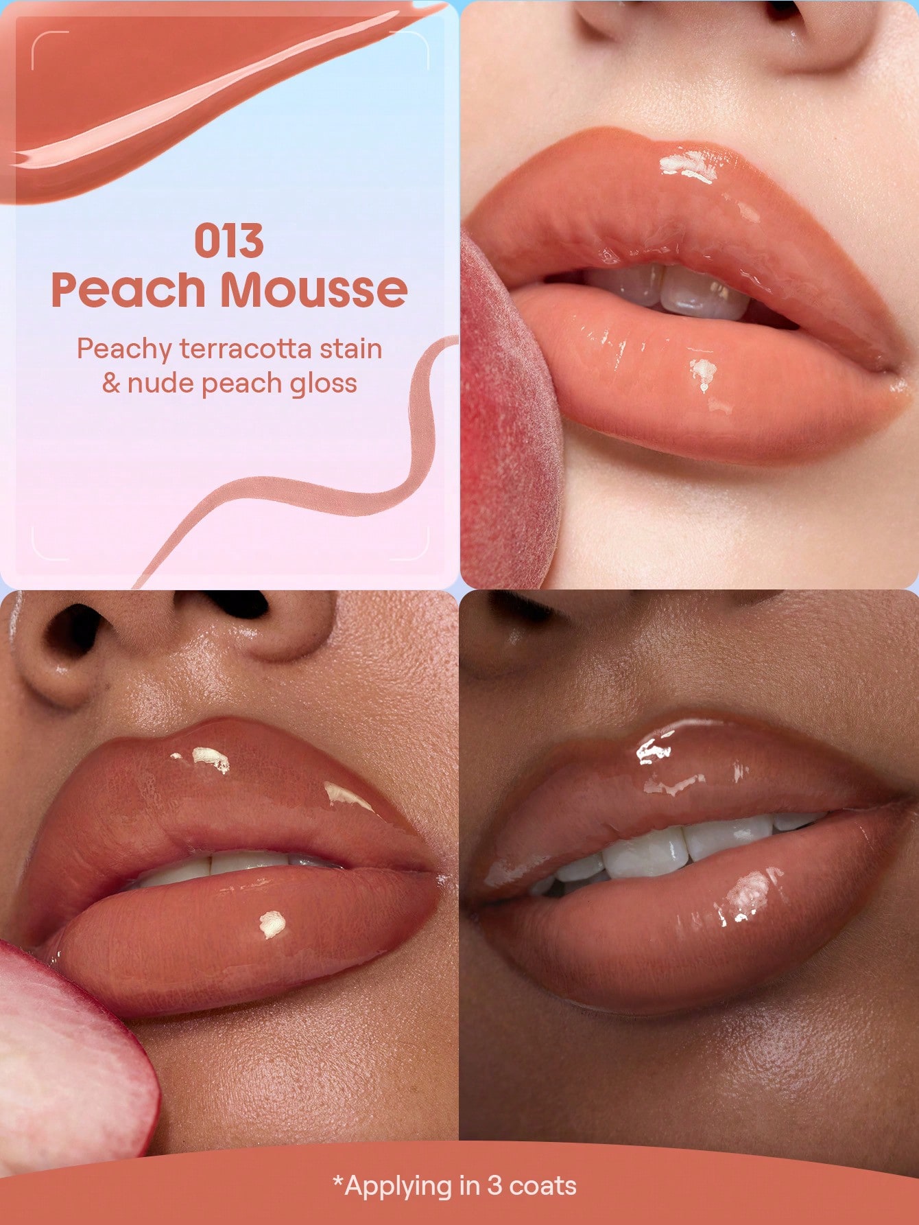 رژلب پیل آف و لیپ گلاس دوطرفه شیگلم Line to Shine رنگ Peach Mousse 1 Line to Shine Peach Mousse 1785833333650 رژلب پیل آف و لیپ گلاس دوطرفه شیگلم Line to Shine رنگ Peach Mousse