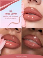 رژلب پیل آف و لیپ گلاس دوطرفه شیگلم Line to Shine رنگ Rose Latte