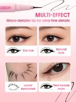 خط چشم ماژیکی شیگلم با نوک فوق العاده ظریف مدل Micro Precision Ultra-long Tip