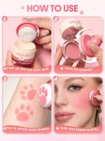 رژگونه استمپی پنجه گربه ای شیگلم Sheglam Cutie Paw Blush رنگ Hot Topic