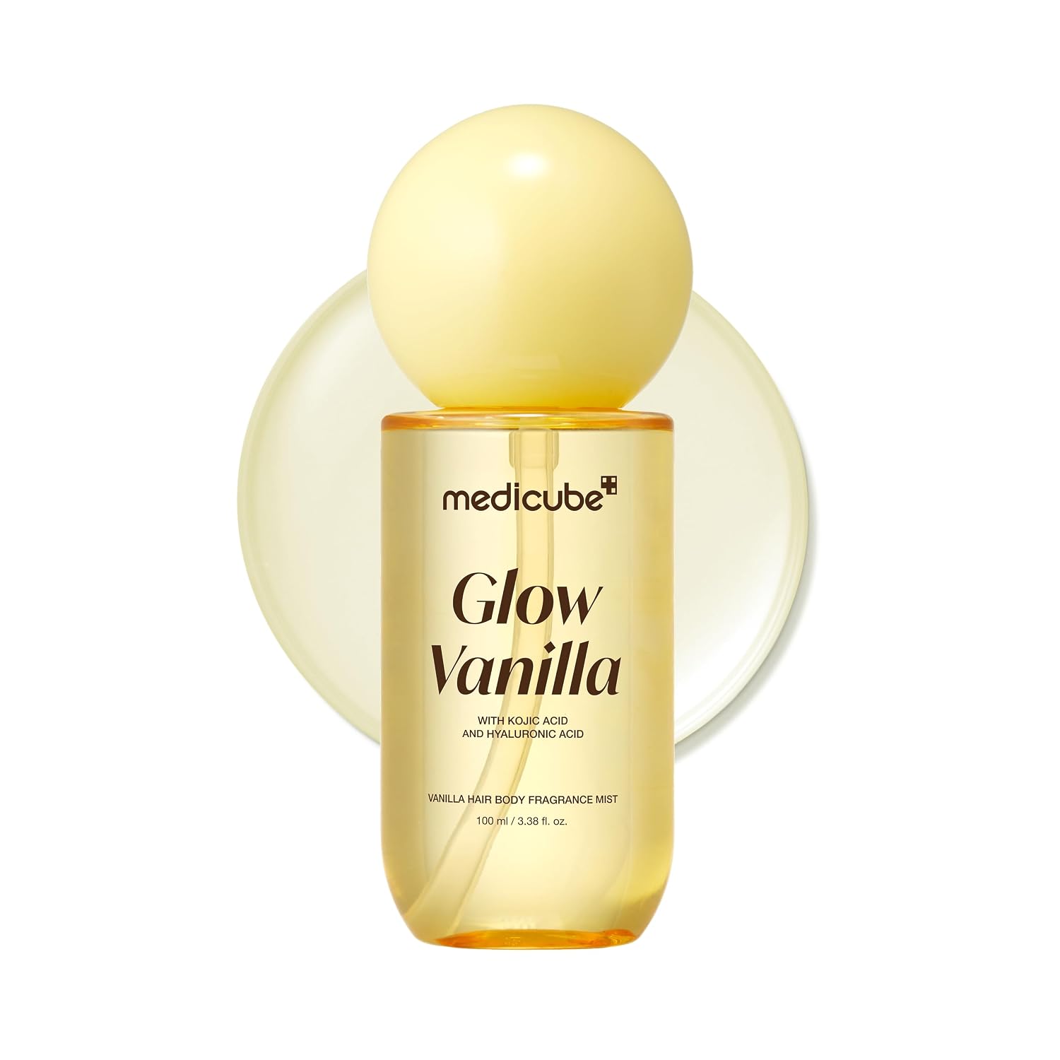 میست خوشبو کننده بدن و مو مدیکیوب 100 میل Glow Vanilla - عکس اصلی میست خوشبو کننده بدن و مو مدیکیوب 100 میل Glow Vanilla