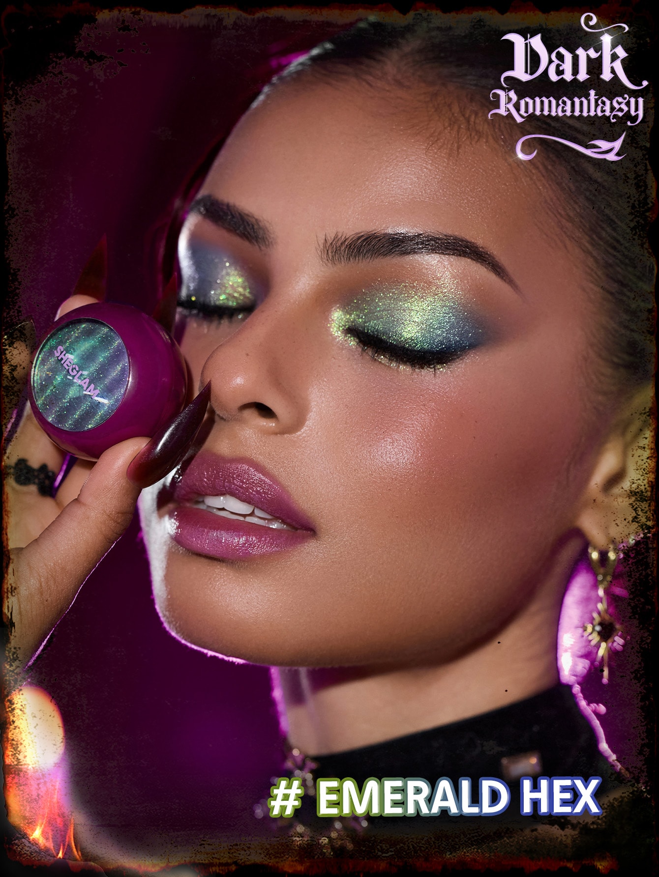 سایه چشم شیگلم دو کروم از کالکشن Dark Romantasy رنگ Emerald Hex 2 Dark Romantasy Emerald Hex 1788814880724 سایه چشم شیگلم دو کروم از کالکشن Dark Romantasy رنگ Emerald Hex