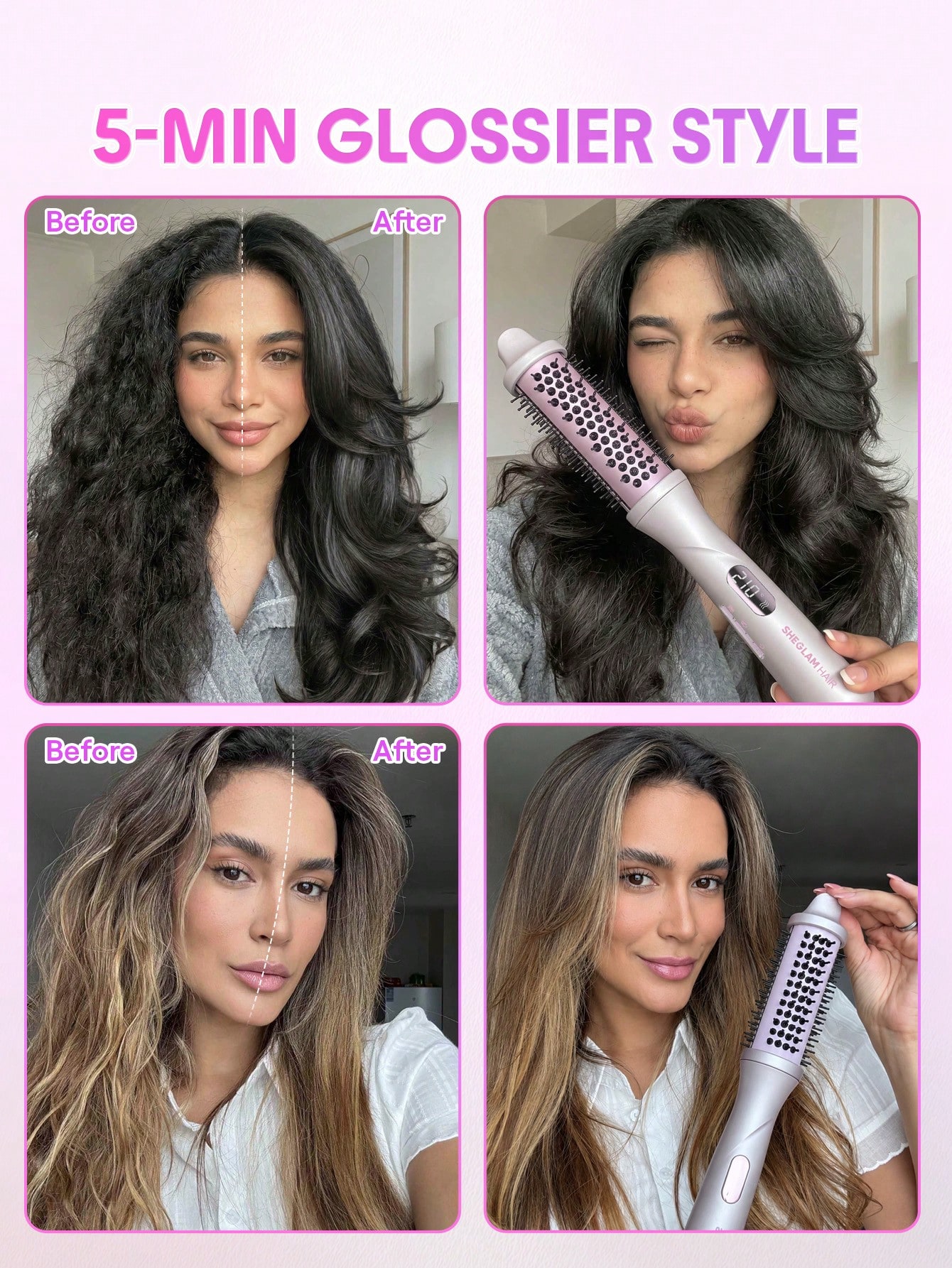 برس سشوار بخار شیگلم مدل Hydra Shot Steam Blowout Brush Pro 2 Hydra Shot Steam Blowout Brush Pro 1788306059116 برس سشوار بخار شیگلم مدل Hydra Shot Steam Blowout Brush Pro