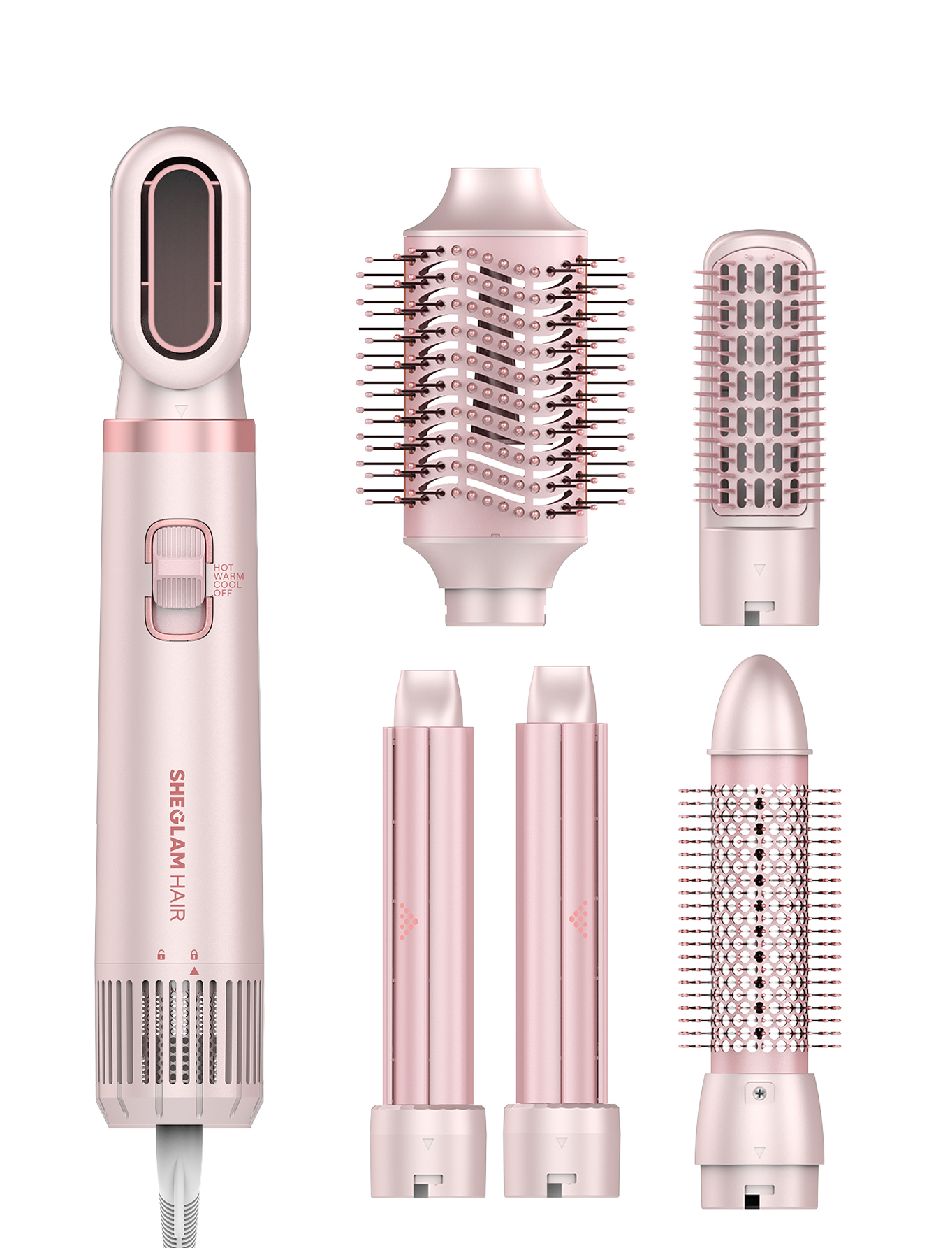 سشوار مولتی استایلر شیگلم Blowout Bliss Sheglam - عکس اصلی سشوار مولتی استایلر شیگلم Blowout Bliss Sheglam