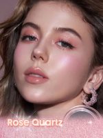 رژگونه هایلایتر شیگلم مدل Crystal Intentions رنگ Rose Quarts
