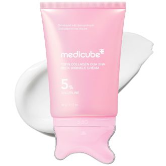 کرم گواشا مدی کیوب ضد چروک و جوانساز حاوی PDRN و کلاژن Gua Sha Neck Wrinkle Cream
