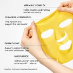 ماسک ورقه ای ویتامین سی آرنسیا تکی خارج شده از پک Vitamin C Booster Shot