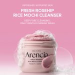 شوینده موچی آرنسیا مدل برنج و رزهیپ آبرسان و روشن کننده پوست Arencia Fresh Roship Rice Mochi Cleanser