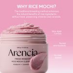 شوینده موچی آرنسیا مدل برنج و رزهیپ آبرسان و روشن کننده پوست Arencia Fresh Roship Rice Mochi Cleanser